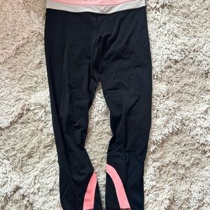 Lululemon Athletica Black and Pink Leggings for Fitness